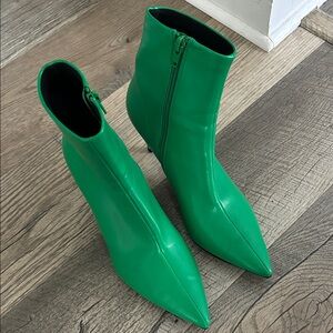 Jeffrey Campbell green booties